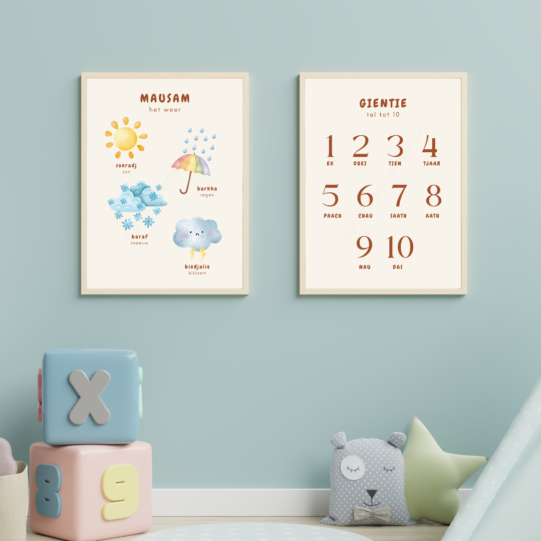 Gratis Educatieve Poster Mausam (Het Weer)
