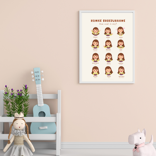 Emotiekaart meisje