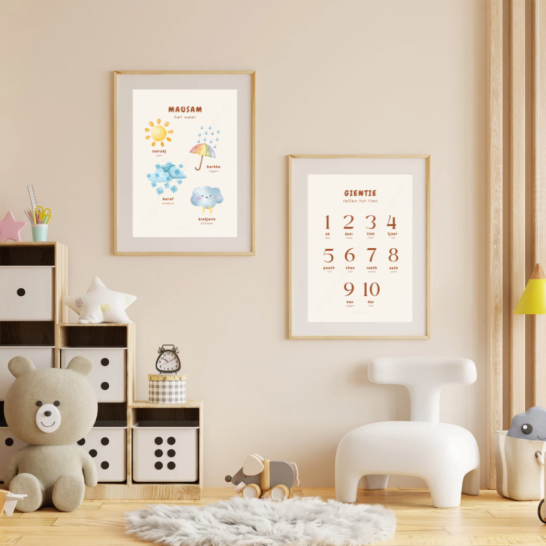 Leer tellen in Sarnami: 1 t/m 10