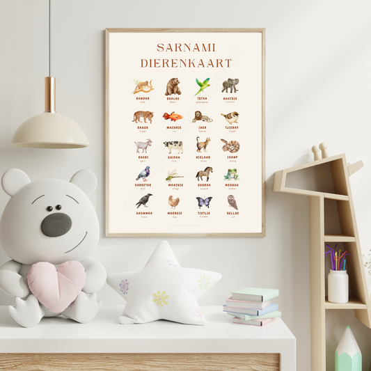 Sarnami Dierenkaart - met 20 dieren